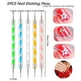 thumbnail image 2 of 5PCS Dotting Pens with 3 PCS Nail Painting Brushes, Nail Art Design Tools, 2 of 6