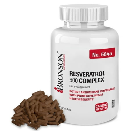 Bronson Labs: Resveratrol 500 Complexe (60 capsules)