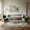 thumbnail image 3 of Navy Oriental Area Rugs for Living Room Washable Rugs Boho Moroccan Area Rug Soft Neutral Geometric Bohemian Carpet Distressed Indoor Rug for Bedroom Dining Room Office Foldable Nonslip Rug, 3 of 9