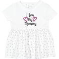thumbnail image 3 of Inktastic I Love My Mommy Hearts Girls Baby Dress, 3 of 5