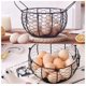 thumbnail image 5 of 1 pieza Cesta de huevos de cerámica, cesta de frutas, cesta de ajo, cesta de patatas, cesta de cerámica azul, decoración de cocina, cesta trenzada de almacenamiento de hierro para gallinas creativas Sincero Electrónica, 5 of 5