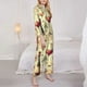 thumbnail image 3 of Balery Wine Conjunto de Pijama con Estampado para Mujer, Conjunto de Dos Piezas con Manga Larga, Ropa de Dormir Suave con Bolsillos, Pijamas Cómodos-Large, 3 of 7