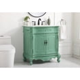 thumbnail image 3 of Elegant Decor Danville 32" Solid Wood Single Bathroom Vanity in Vintage Mint, 3 of 6