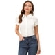 thumbnail image 1 of INSPIRE CHIC Camisa Casual Para Mujer De Trabajo De Manga Corta Con Botones Blanco L, 1 of 4