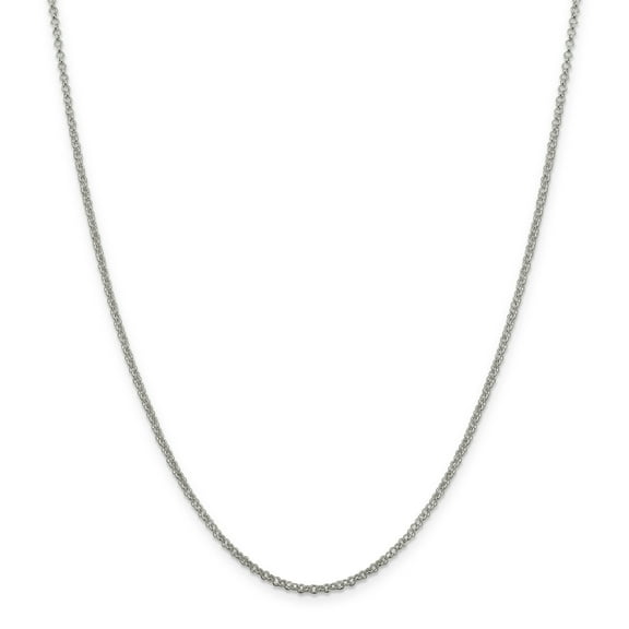 Primal Silver Sterling Silver 2mm Rolo Chain