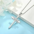 thumbnail image 5 of Inpasne Cross Necklace for Women 925 Sterling Silver Infinity Butterfly Necklace Birthstone Jewelry Gifts for Women Her Mom Wife Girlfriend Daughter, 5 of 6