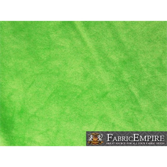 Minky Solid LIME Fabric By the Yard