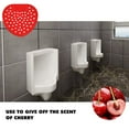 thumbnail image 5 of 10 Pack Urinal Screen Cakes Blocks Deodorizer Pads Scent Lasts up to 30 Days Anti-Splash Fresh and Ideal for Public and Domestic Men Bathrooms Cherry Fragrance Rubber Toilet Bowl Clip, 5 of 7