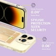thumbnail image 3 of Petocase for iPhone 14 Pro Max Wallet Case,Card Holder Slot Ultra Bling Slim Clear Flexible TPU Gel Rubber Soft Protective Phone Case Cover for iPhone 14 Pro Max Clear, 3 of 8