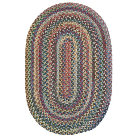 5  x 8  Red  Blue  and Yellow Braided Oval Area Throw Rug Be traditional and fashionable at the same time! This wool braided oval area throw rug makes a trendy statement with updated colors. Specially handmade with high-quality materials for a more durable and aesthetic rug. Features: Red  blue  yellow  beige  gray  green  orange  violet  and brown braided oval area throw rug. Reversibilty adds longevity with twice the wear and tear. Handcrafted in the USA using high-quality materials. Recommended for indoor use only. Care instructions: Spot clean with any common household cleaner. . Dimensions: 5  wide x 8  long. Material(s): wool