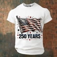 thumbnail image 2 of 250 Anniversary USA Polo Shirt Patriotic Graphic T Shirt Independence Day Commemorative Knit Tee For Casual Wear, 2 of 3