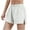 White, variant on Uaswgudfs Women's Summer Quick-Dry Workout Shorts Stretch Yoga & Gym Active Shorts with Drawstring Waistband