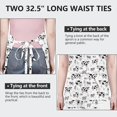 thumbnail image 6 of White Cow Milk Cow Pattern Apron-Garden Aprons for Women with Pockets-Cotton Linen Waterproof Kitchen Cooking Gardening Aprons Adjustable for Kitchen,Cooking,BBQ and Salon 33x27 Inch, 6 of 7