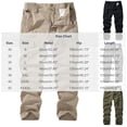 thumbnail image 3 of SELONE Cargo Pants for Men with Pockets Elastic Waist Joggers Relaxed Outdoor Trousers Hiking Winter Pants Black 36, 3 of 5