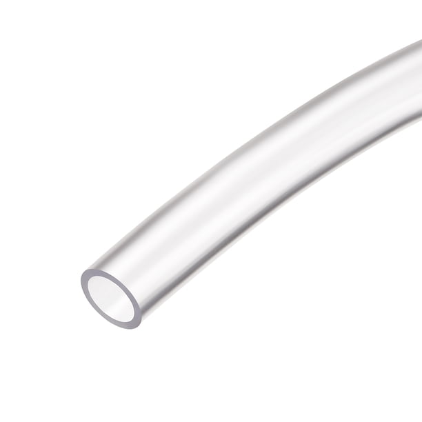 Uxcell Tubo de vinilo flexible, manguera de agua, plástico transparente 1 pieza 0.31''x0.39''