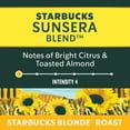 thumbnail image 3 of Starbucks SUNSERA BLEND Blonde Roast Coffee Capsules for NESPRESSO VERTUO, Smooth Blend Arabica Coffee, Citrus & Toasted Almond Notes, Recyclable Capsules, 3 of 9