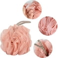 thumbnail image 3 of Esponjas de ducha de baño Lufas 1.76 oz bolas de esponja de malla 4 colores sólidos para lavado corporal baño hombres mujeres - Paquete de 4 estropajos de limpieza de lufa Accesorios de baño, 3 of 5