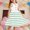 Green, variant on Swuxness Girl's Casual Sleeveless Dress, Toddler Dresses, Girls Striped Round Neck Layered Dress with Side Pockets Soft Lightweight and Comfortable Red, 2-3 Years