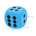 thumbnail image 3 of 2pcs Large Foam Dice For Kids Classroom Activities Party Games Big Eva Dice Set Foam Dice Prop Party Game Foam Dice For Interactive Learning And Entertainment, 3 of 8
