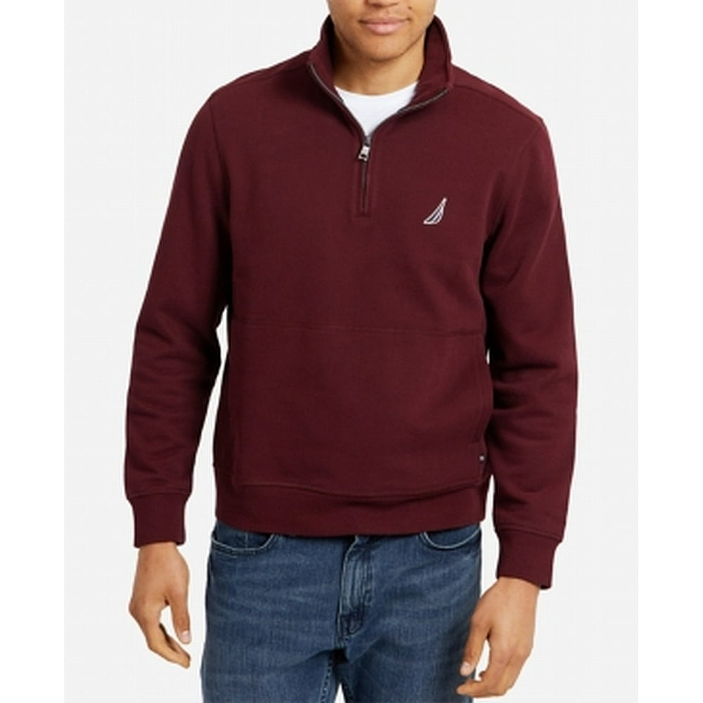 Nautica Mens 1/4 Zipper Fleece Lined Pullover Sweater 2XL Walmart