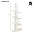 thumbnail image 2 of Giantex 7-Tier Bookshelf, Multipurpose Space-Saving Storage Display Stand w/8 Open Well-Arranged Shelves, White, 2 of 6