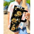 thumbnail image 2 of 40 oz Tumbler with Handle and Straw Lid Leak Proof, Coffee Travel Mug with Handle Insulated for Hot and Cold Drink Ice, Birthday Gifts for Women Mom Girl Friend Wife, 2 of 6
