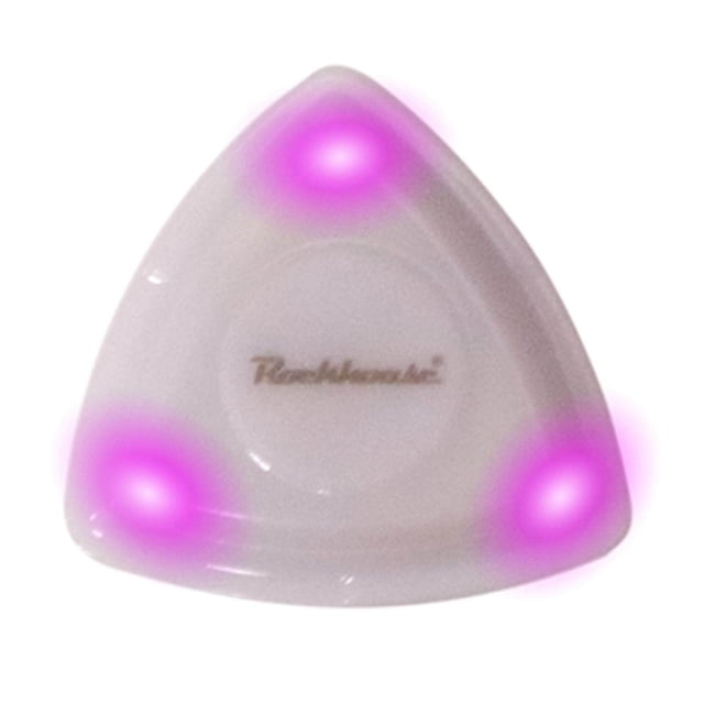 Guitar Bass Ukulele LED Pick Gleamy Plectrum protector guards tips Colored Light Purple light