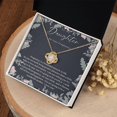 thumbnail image 2 of Pregnancy Gift for Daughter, Mom To Be Gift, Expecting Mom Gift, Pregnant Daughter Gift From Mom, New Mom, Love Knot Necklace, Gift Box Included, 2 of 5