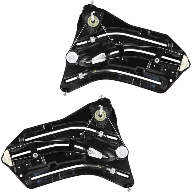 BINB ROAD Window Regulator Set Rear Quarter Left and Right 51377111017 + 51377111018 Compatible with BMW MINI Cooper Cabrio R52 2002-2008 | R57 2007-2015
