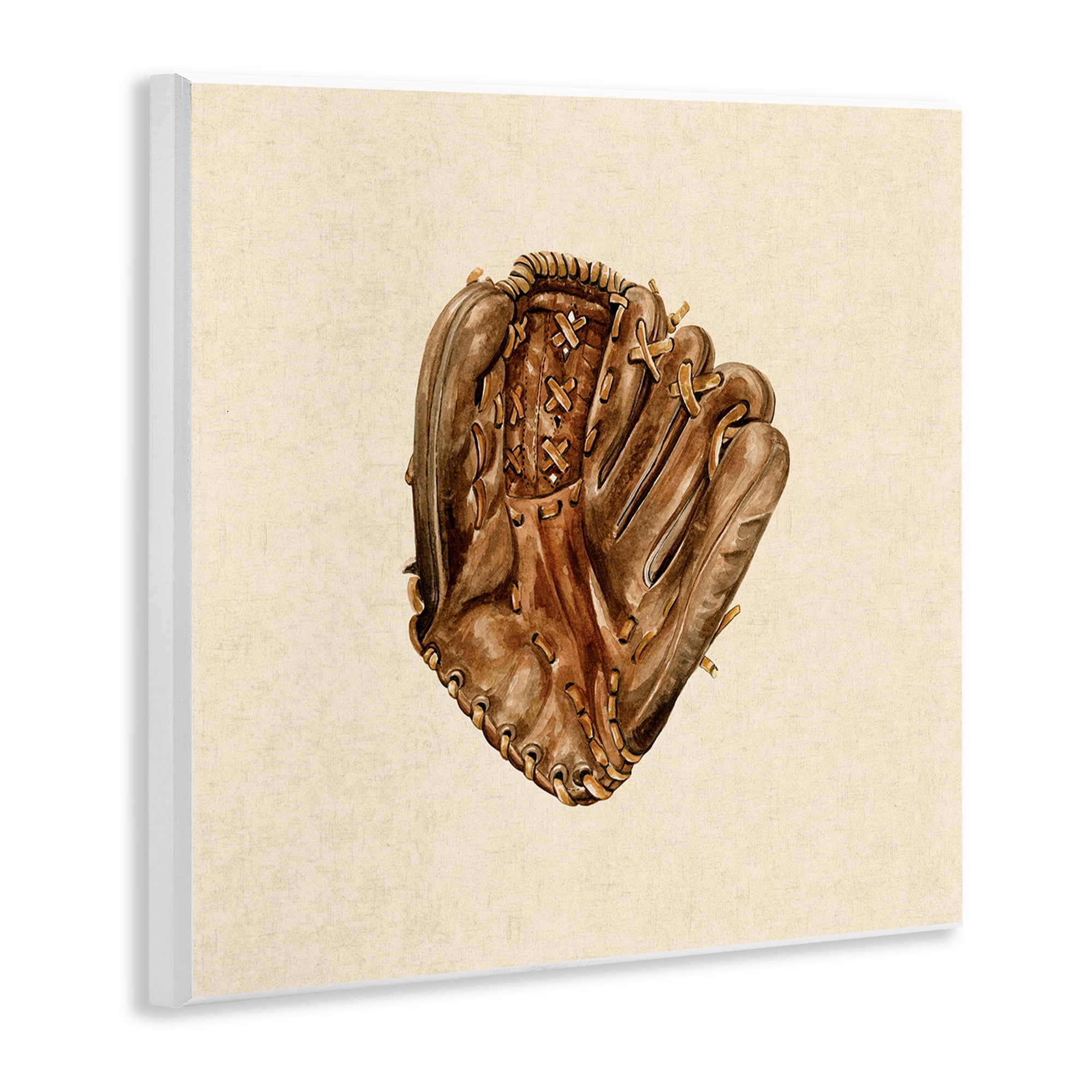 Stupell Industries All Star Baseball Glove Wall Plaque Art, design by Bethany Sandoval