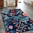 thumbnail image 3 of Coastal Coral Area Rug 3x5 Washable Rug Non Slip Summer Watercolor Ocean Plant Large Area Rug Indoor Floor Carpet for Entryway Bedroom Kitchen Living Room Home Office Dining Room Nursery, 3 of 8
