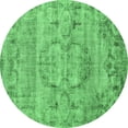 thumbnail image 1 of Ahgly Company Indoor Round Persian Emerald Green Traditional Area Rugs, 8' Round, 1 of 4