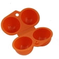 thumbnail image 2 of Portable Carry Eggs Container Holder Storage Box Case Folding for Outdoor Camping (Orange), 2 of 5