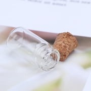 NIAIZEK 25Pcs White Glass Storage Bottles with Cork Lid for Acrylic Rocks and DIY Crafting