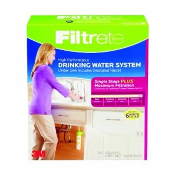 Filtrete Système d'Eau Potable Haute Performance, 1 Système avec Robinet Dédié