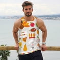 thumbnail image 6 of Fotbe Thanksgiving Pattern Men's Quick Dry Workout Tank Top Gym Muscle Tee Fitness Bodybuilding Sleeveless T Shirt Breathable Workout Shirt-Large, 6 of 7