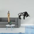 thumbnail image 2 of Escultura de figura de dama tribal africana y estatua de toro de resina moderna para dormitorio, mesa, mueble de TV, entrada, escritorio, estante, dec, 2 of 8