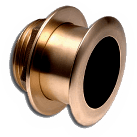 Furuno Transducer 526TID-LTD/20 Thru-Hull Mount With 20 Degree Tilted Element; 10-Pin; 1800 Ft Maximum Depth; 50/200 kHz Operating Frequency; 1 Kilo Watts; 30 Feet Cable; Low Profile