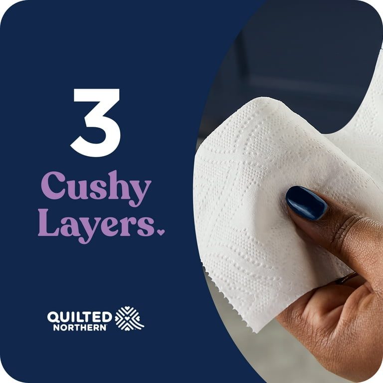 Quilted Northern Ultra Plush 30 Mega Rolls, 3X More Absorbent*, Luxurious Soft Toilet Paper