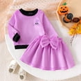 thumbnail image 2 of NIEWTR Toddler Baby Girl 2 Piece Outfit Set Long Sleeve Sweatshirt Tops Casual Pants Spring Fall Clothes Fall Winter Set Toddler Girl Outfit For 1t 2t 3t 4t 5t 6t,2-3 Years, 2 of 5