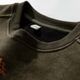 thumbnail image 6 of Mens Hoodie and Winter Vintage Loose Trend Heavy Suede Crewneck Sweatshirt, 6 of 7
