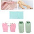 thumbnail image 1 of Guantes de spa ANGGREK con pantalla táctil suavizantes de la piel agrietada exfoliantes gel hidratante envoltura para el cuello, 1 of 8