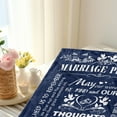 thumbnail image 3 of LHSHID Marriage Prayer Wedding Gifts for Newlyweds Marriage Prayer Wedding Gifts Blankets Engagement Gifts for Couples Christian Religious Prayer Quote Bridal Shower Gifts 30"x40", 3 of 7
