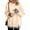 Beige #061, variant on Layered Look Sweatshirt for Women Leopard Print Cuffs and Hem Crewneck Long Sleeve Casual Fall Pullover
