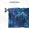 thumbnail image 5 of Drapery Wear Rod Short Curtain 54x18in Filter With Light Feature For Easy Installation Rod Free For Bedroom Kitchen Bathroom\r\n Blueviolet Marble_2, 5 of 7