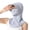 Light Gray, variant on 3 in 1 Summer Cooling Balaclava Breathable Sun UV Protection Hood Face Mask with Ear Loops for Men Women