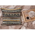 thumbnail image 2 of Abstract Fluffy Throw Pillow Cushion Cover, Ethnic Style Geometric Forms Striped Pattern on Bold Earth Tones Print, Decorative Square Accent Pillow Case, 36" x 36", Multicolor, by Ambesonne, 2 of 5