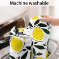 thumbnail image 5 of Yellow Lemon Fruit Leaves White Pattern Bathroom Rugs Mat,Non Slip Microfiber Bathroom Rug,Rubber Backing,Soft Bathroom Mats for Bathroom Floor,Tub and Shower,17x27in(43x68cm), 5 of 5