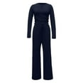thumbnail image 4 of Women's 2 Piece Sets 2025 Fall Outfits Long Sleeve Wide Leg Tracksuits Casual Lounge Set Matching Sets, 4 of 5