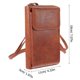 thumbnail image 2 of Phone Bag Cross Body Bag for Storage Brown PU Multifunctional Design, 2 of 5
